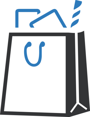 Çevrimiçi mağaza ve ecommerce mağaza tanıtım illüstrasyonu için simge alışverişi simgesi Satış afişi, web sitesi, uygulama UI, pazarlama reklamları ve şeffaf yüksek kalitede perakende ticaret görselleri