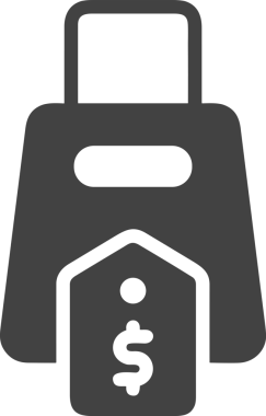 Çevrimiçi mağaza ve ecommerce mağaza tanıtım illüstrasyonu için simge alışverişi simgesi Satış afişi, web sitesi, uygulama UI, pazarlama reklamları ve şeffaf yüksek kalitede perakende ticaret görselleri