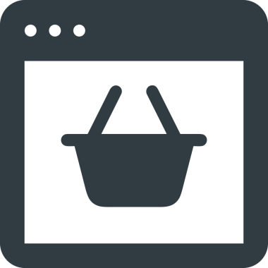 Çevrimiçi mağaza ve ecommerce mağaza tanıtım illüstrasyonu için simge alışverişi simgesi Satış afişi, web sitesi, uygulama UI, pazarlama reklamları ve şeffaf yüksek kalitede perakende ticaret görselleri