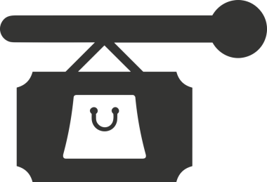 Çevrimiçi mağaza ve ecommerce mağaza tanıtım illüstrasyonu için simge alışverişi simgesi Satış afişi, web sitesi, uygulama UI, pazarlama reklamları ve şeffaf yüksek kalitede perakende ticaret görselleri