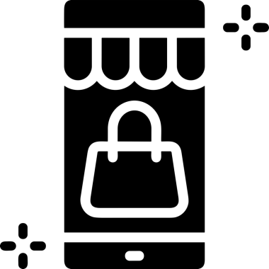 Çevrimiçi mağaza ve ecommerce mağaza tanıtım illüstrasyonu için simge alışverişi simgesi Satış afişi, web sitesi, uygulama UI, pazarlama reklamları ve şeffaf yüksek kalitede perakende ticaret görselleri