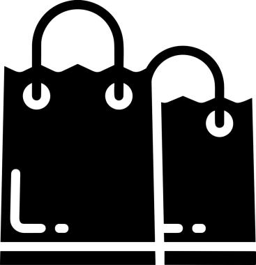 Çevrimiçi mağaza ve ecommerce mağaza tanıtım illüstrasyonu için simge alışverişi simgesi Satış afişi, web sitesi, uygulama UI, pazarlama reklamları ve şeffaf yüksek kalitede perakende ticaret görselleri