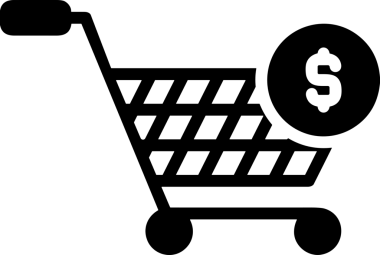 Çevrimiçi mağaza ve ecommerce mağaza tanıtım illüstrasyonu için simge alışverişi simgesi Satış afişi, web sitesi, uygulama UI, pazarlama reklamları ve şeffaf yüksek kalitede perakende ticaret görselleri