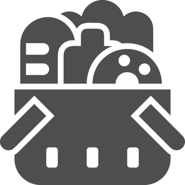 Çevrimiçi mağaza ve ecommerce mağaza tanıtım illüstrasyonu için simge alışverişi simgesi Satış afişi, web sitesi, uygulama UI, pazarlama reklamları ve şeffaf yüksek kalitede perakende ticaret görselleri