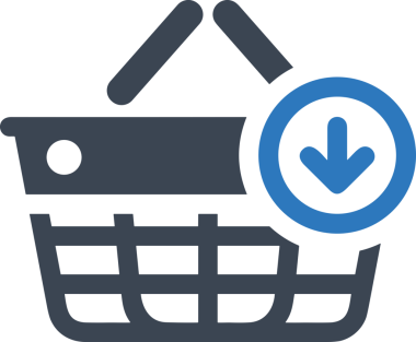 Çevrimiçi mağaza ve ecommerce mağaza tanıtım illüstrasyonu için simge alışverişi simgesi Satış afişi, web sitesi, uygulama UI, pazarlama reklamları ve şeffaf yüksek kalitede perakende ticaret görselleri