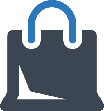 Çevrimiçi mağaza ve ecommerce mağaza tanıtım illüstrasyonu için simge alışverişi simgesi Satış afişi, web sitesi, uygulama UI, pazarlama reklamları ve şeffaf yüksek kalitede perakende ticaret görselleri