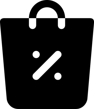 Çevrimiçi mağaza ve ecommerce mağaza tanıtım illüstrasyonu için simge alışverişi simgesi Satış afişi, web sitesi, uygulama UI, pazarlama reklamları ve şeffaf yüksek kalitede perakende ticaret görselleri