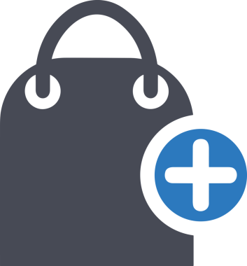 Çevrimiçi mağaza ve ecommerce mağaza tanıtım illüstrasyonu için simge alışverişi simgesi Satış afişi, web sitesi, uygulama UI, pazarlama reklamları ve şeffaf yüksek kalitede perakende ticaret görselleri