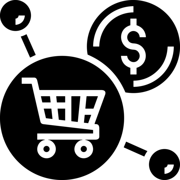 Çevrimiçi mağaza ve ecommerce mağaza tanıtım illüstrasyonu için simge alışverişi simgesi Satış afişi, web sitesi, uygulama UI, pazarlama reklamları ve şeffaf yüksek kalitede perakende ticaret görselleri