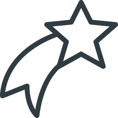 Beğeni, Favori, UI Tasarımı, Başarı ve Dijital Kullanım için Yıldız Tasarım Simgesi Simgesi