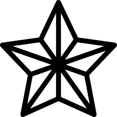 Beğeni, Favori, UI Tasarımı, Başarı ve Dijital Kullanım için Yıldız Tasarım Simgesi Simgesi