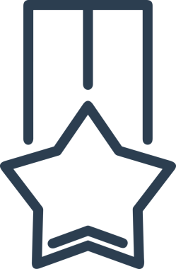 Beğeni, Favori, UI Tasarımı, Başarı ve Dijital Kullanım için Yıldız Tasarım Simgesi Simgesi