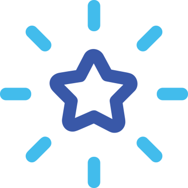 Beğeni, Favori, UI Tasarımı, Başarı ve Dijital Kullanım için Yıldız Tasarım Simgesi Simgesi