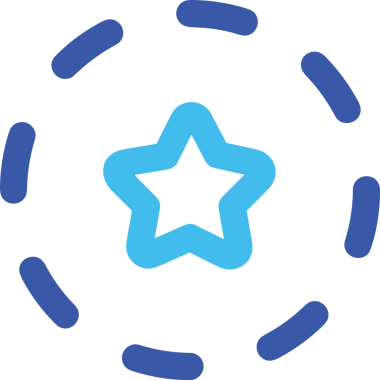 Beğeni, Favori, UI Tasarımı, Başarı ve Dijital Kullanım için Yıldız Tasarım Simgesi Simgesi