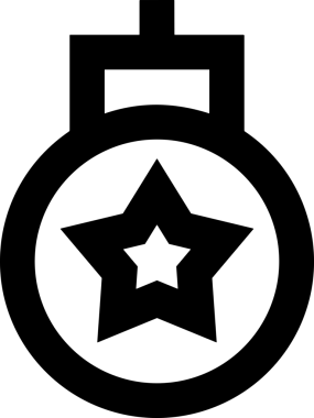 Beğeni, Favori, UI Tasarımı, Başarı ve Dijital Kullanım için Yıldız Tasarım Simgesi Simgesi