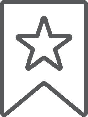 Beğeni, Favori, UI Tasarımı, Başarı ve Dijital Kullanım için Yıldız Tasarım Simgesi Simgesi