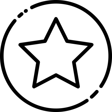 Beğeni, Favori, UI Tasarımı, Başarı ve Dijital Kullanım için Yıldız Tasarım Simgesi Simgesi