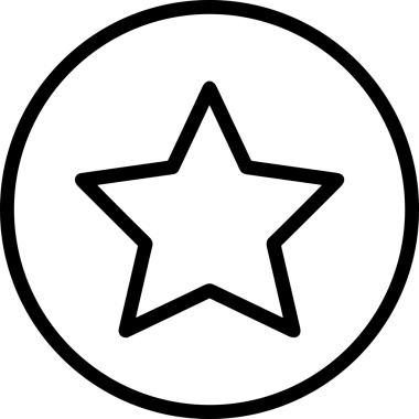 Beğeni, Favori, UI Tasarımı, Başarı ve Dijital Kullanım için Yıldız Tasarım Simgesi Simgesi