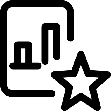 Beğeni, Favori, UI Tasarımı, Başarı ve Dijital Kullanım için Yıldız Tasarım Simgesi Simgesi