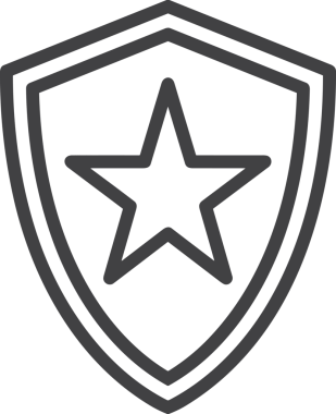 Beğeni, Favori, UI Tasarımı, Başarı ve Dijital Kullanım için Yıldız Tasarım Simgesi Simgesi