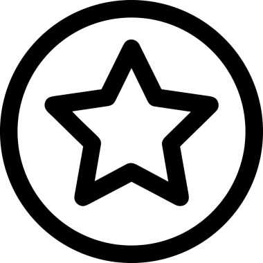 Beğeni, Favori, UI Tasarımı, Başarı ve Dijital Kullanım için Yıldız Tasarım Simgesi Simgesi