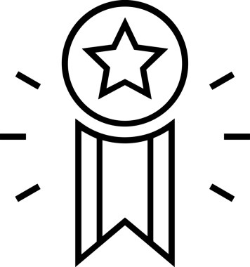 Beğeni, Favori, UI Tasarımı, Başarı ve Dijital Kullanım için Yıldız Tasarım Simgesi Simgesi