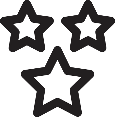 Beğeni, Favori, UI Tasarımı, Başarı ve Dijital Kullanım için Yıldız Tasarım Simgesi Simgesi