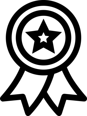 Beğeni, Favori, UI Tasarımı, Başarı ve Dijital Kullanım için Yıldız Tasarım Simgesi Simgesi