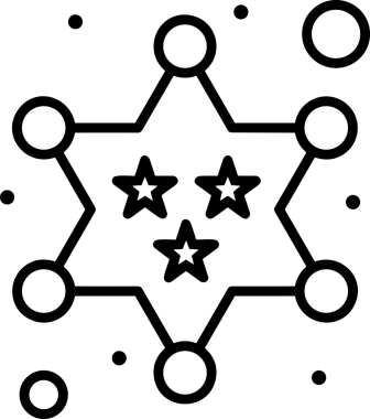 Beğeni, Favori, UI Tasarımı, Başarı ve Dijital Kullanım için Yıldız Tasarım Simgesi Simgesi