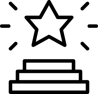 Beğeni, Favori, UI Tasarımı, Başarı ve Dijital Kullanım için Yıldız Tasarım Simgesi Simgesi