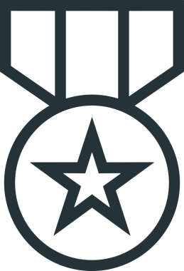 Beğeni, Favori, UI Tasarımı, Başarı ve Dijital Kullanım için Yıldız Tasarım Simgesi Simgesi