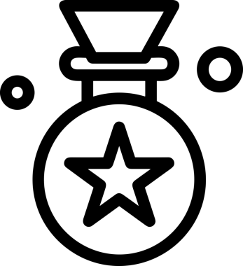 Beğeni, Favori, UI Tasarımı, Başarı ve Dijital Kullanım için Yıldız Tasarım Simgesi Simgesi