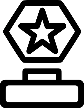 Beğeni, Favori, UI Tasarımı, Başarı ve Dijital Kullanım için Yıldız Tasarım Simgesi Simgesi