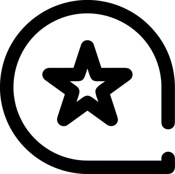 Beğeni, Favori, UI Tasarımı, Başarı ve Dijital Kullanım için Yıldız Tasarım Simgesi Simgesi