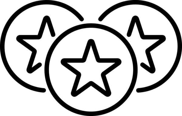 Beğeni, Favori, UI Tasarımı, Başarı ve Dijital Kullanım için Yıldız Tasarım Simgesi Simgesi