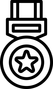 Beğeni, Favori, UI Tasarımı, Başarı ve Dijital Kullanım için Yıldız Tasarım Simgesi Simgesi