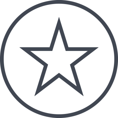 Beğeni, Favori, UI Tasarımı, Başarı ve Dijital Kullanım için Yıldız Tasarım Simgesi Simgesi