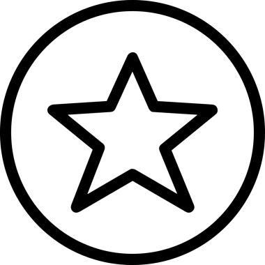 Beğeni, Favori, UI Tasarımı, Başarı ve Dijital Kullanım için Yıldız Tasarım Simgesi Simgesi