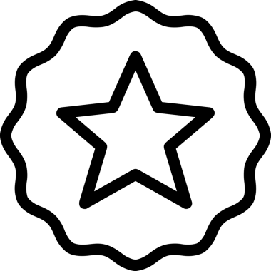 Beğeni, Favori, UI Tasarımı, Başarı ve Dijital Kullanım için Yıldız Tasarım Simgesi Simgesi