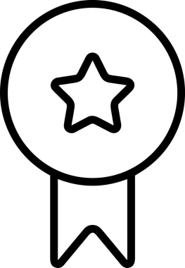 Beğeni, Favori, UI Tasarımı, Başarı ve Dijital Kullanım için Yıldız Tasarım Simgesi Simgesi