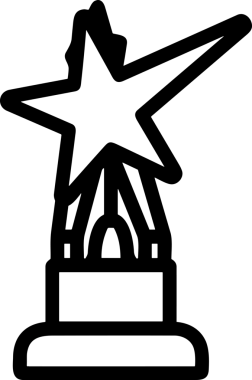 Beğeni, Favori, UI Tasarımı, Başarı ve Dijital Kullanım için Yıldız Tasarım Simgesi Simgesi