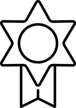 Beğeni, Favori, UI Tasarımı, Başarı ve Dijital Kullanım için Yıldız Tasarım Simgesi Simgesi