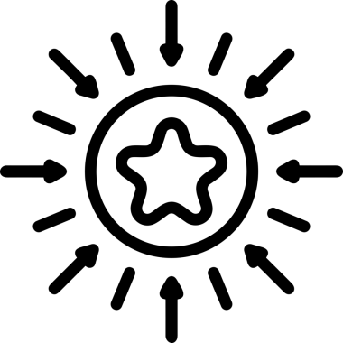 Beğeni, Favori, UI Tasarımı, Başarı ve Dijital Kullanım için Yıldız Tasarım Simgesi Simgesi