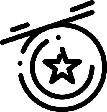Beğeni, Favori, UI Tasarımı, Başarı ve Dijital Kullanım için Yıldız Tasarım Simgesi Simgesi