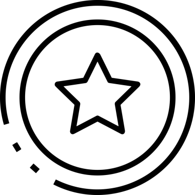 Beğeni, Favori, UI Tasarımı, Başarı ve Dijital Kullanım için Yıldız Tasarım Simgesi Simgesi