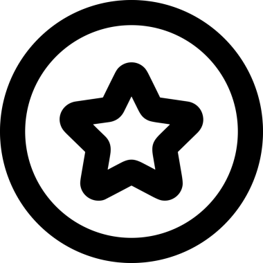 Beğeni, Favori, UI Tasarımı, Başarı ve Dijital Kullanım için Yıldız Tasarım Simgesi Simgesi