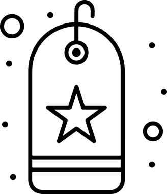 Beğeni, Favori, UI Tasarımı, Başarı ve Dijital Kullanım için Yıldız Tasarım Simgesi Simgesi