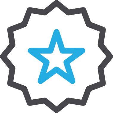 Beğeni, Favori, UI Tasarımı, Başarı ve Dijital Kullanım için Yıldız Tasarım Simgesi Simgesi