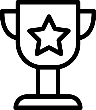 Beğeni, Favori, UI Tasarımı, Başarı ve Dijital Kullanım için Yıldız Tasarım Simgesi Simgesi