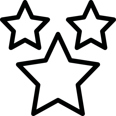 Beğeni, Favori, UI Tasarımı, Başarı ve Dijital Kullanım için Yıldız Tasarım Simgesi Simgesi